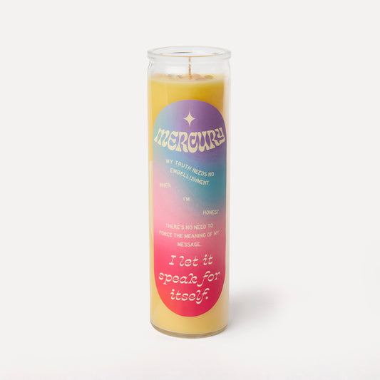 Mercury Planetary Candle